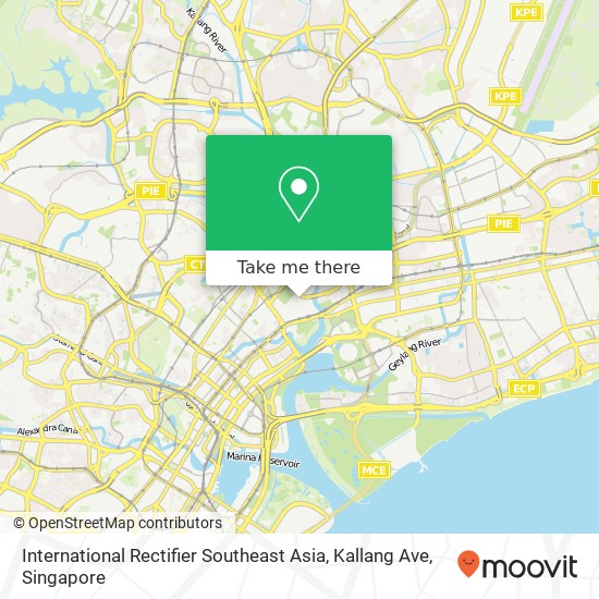 International Rectifier Southeast Asia, Kallang Ave map