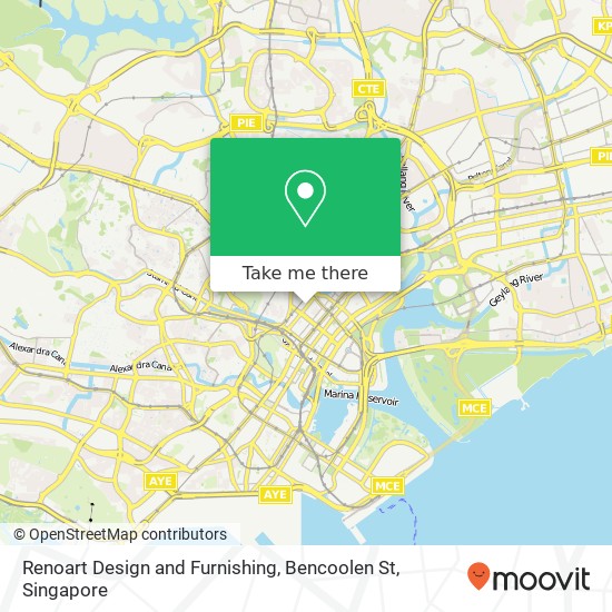 Renoart Design and Furnishing, Bencoolen St map