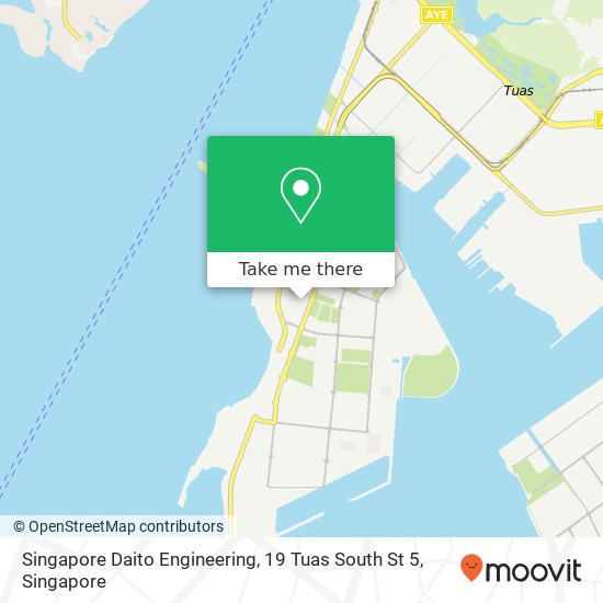 Singapore Daito Engineering, 19 Tuas South St 5地图