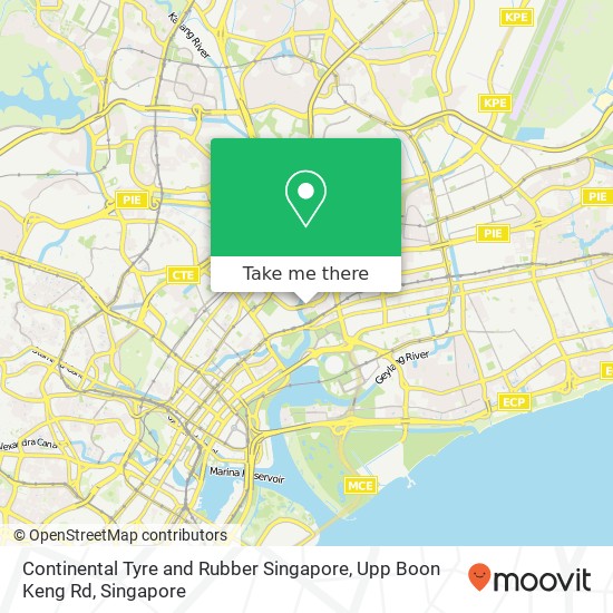 Continental Tyre and Rubber Singapore, Upp Boon Keng Rd map