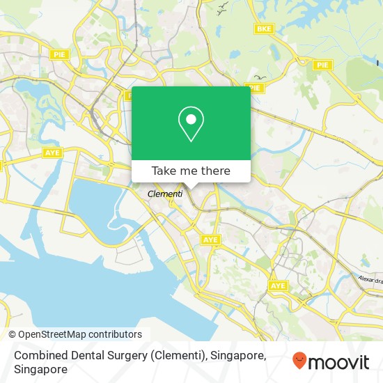 Combined Dental Surgery (Clementi), Singapore地图