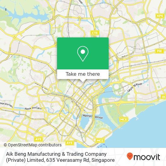 Aik Beng Manufacturing & Trading Company (Private) Limited, 635 Veerasamy Rd map