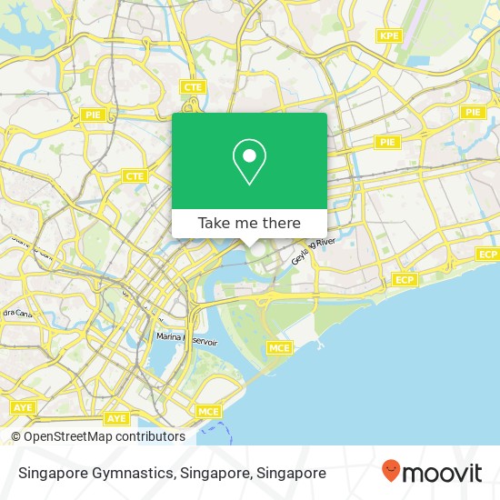 Singapore Gymnastics, Singapore map