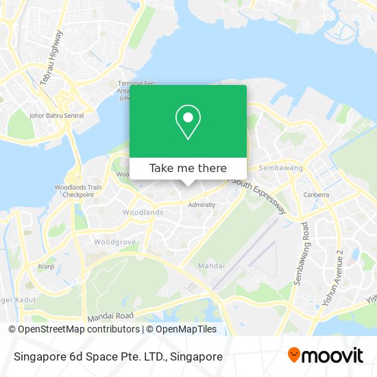 Singapore 6d Space Pte. LTD. map