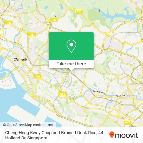 Cheng Heng Kway Chap and Braised Duck Rice, 44 Holland Dr map