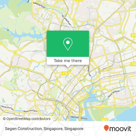 Segen Construction, Singapore map