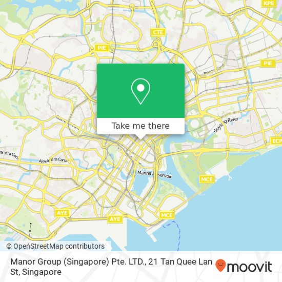 Manor Group (Singapore) Pte. LTD., 21 Tan Quee Lan St地图