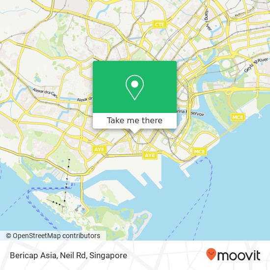 Bericap Asia, Neil Rd map