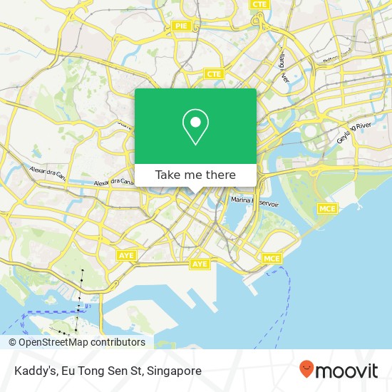 Kaddy's, Eu Tong Sen St map