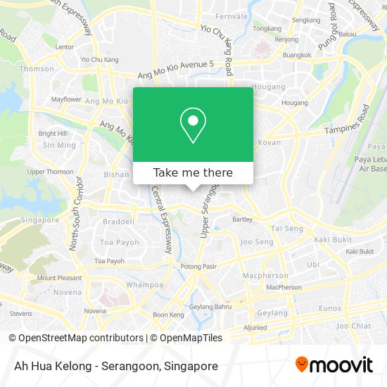 Ah Hua Kelong - Serangoon地图