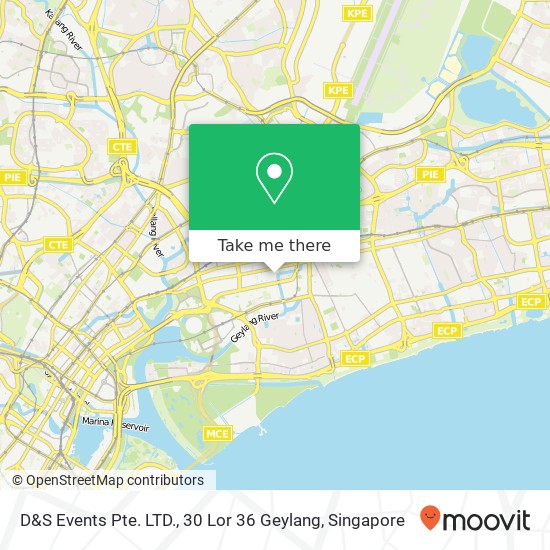 D&S Events Pte. LTD., 30 Lor 36 Geylang map