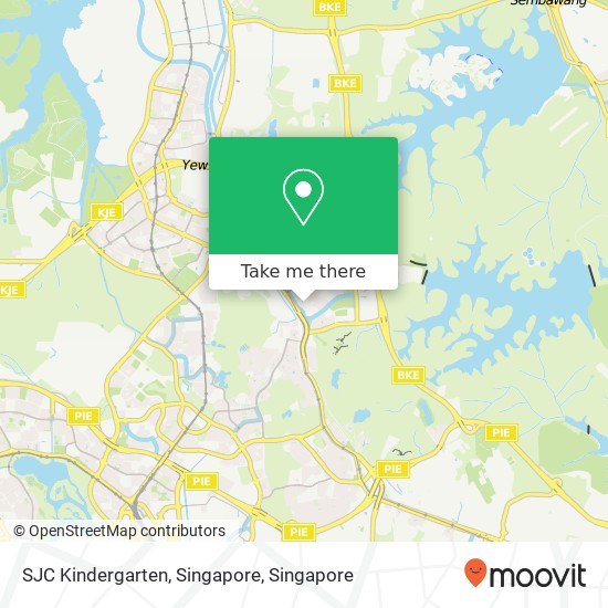 SJC Kindergarten, Singapore map