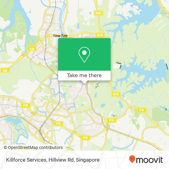 Killforce Services, Hillview Rd map