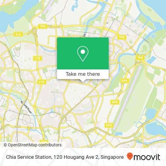 Chia Service Station, 120 Hougang Ave 2地图