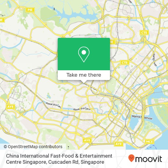 China International Fast-Food & Entertainment Centre Singapore, Cuscaden Rd map