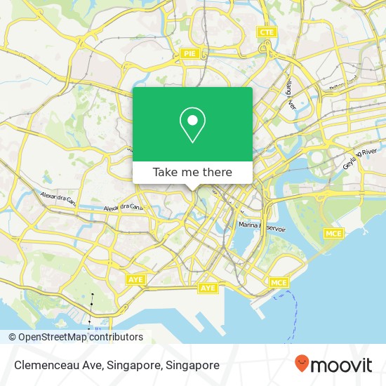 Clemenceau Ave, Singapore map