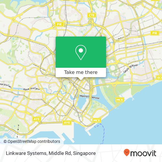 Linkware Systems, Middle Rd map
