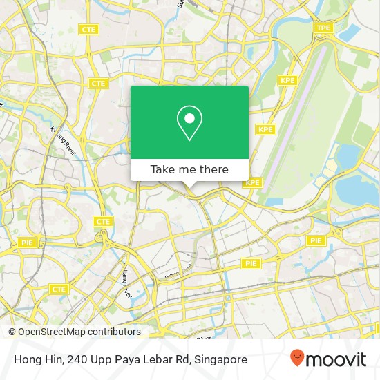 Hong Hin, 240 Upp Paya Lebar Rd地图