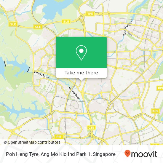 Poh Heng Tyre, Ang Mo Kio Ind Park 1 map