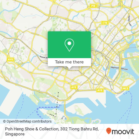 Poh Heng Shoe & Collection, 302 Tiong Bahru Rd map