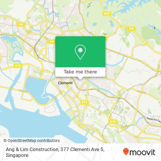 Ang & Lim Construction, 377 Clementi Ave 5地图