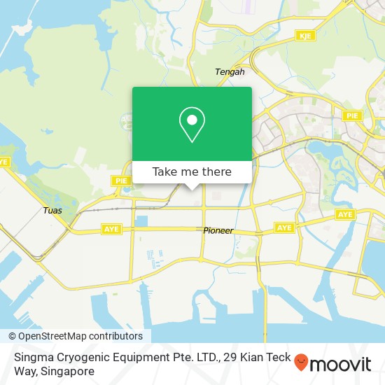 Singma Cryogenic Equipment Pte. LTD., 29 Kian Teck Way map