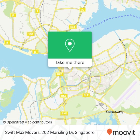 Swift Max Movers, 202 Marsiling Dr地图