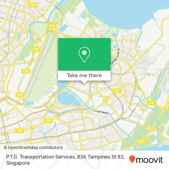 P.T.G. Transportation Services, 836 Tampines St 82地图