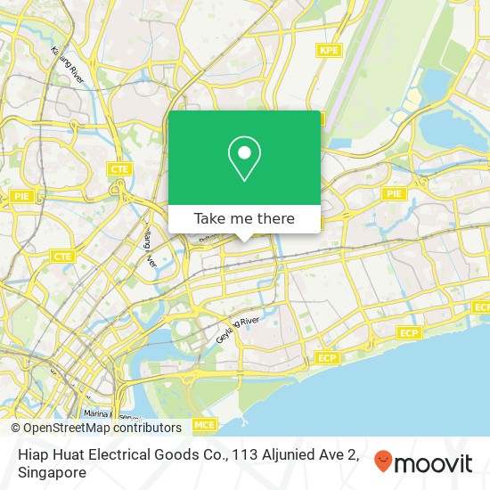 Hiap Huat Electrical Goods Co., 113 Aljunied Ave 2 map