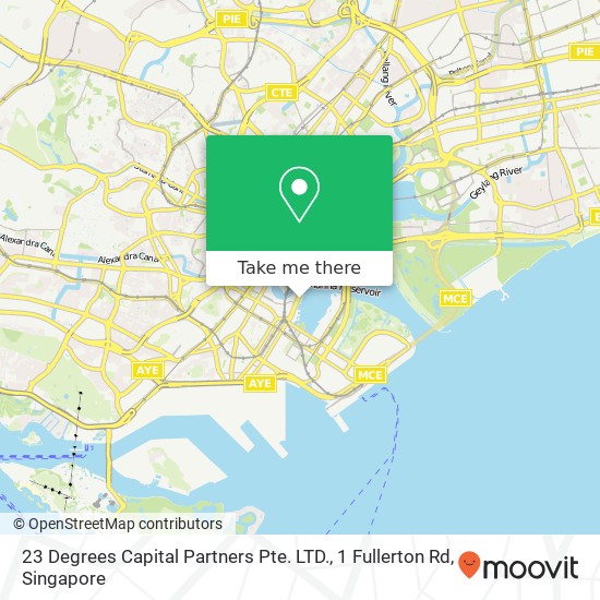 23 Degrees Capital Partners Pte. LTD., 1 Fullerton Rd map