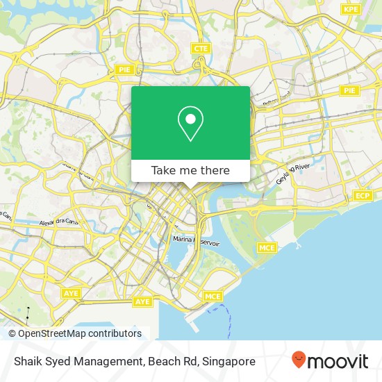 Shaik Syed Management, Beach Rd map