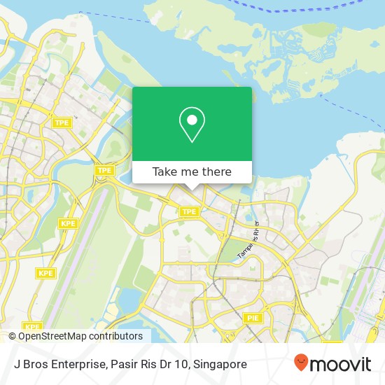 J Bros Enterprise, Pasir Ris Dr 10 map