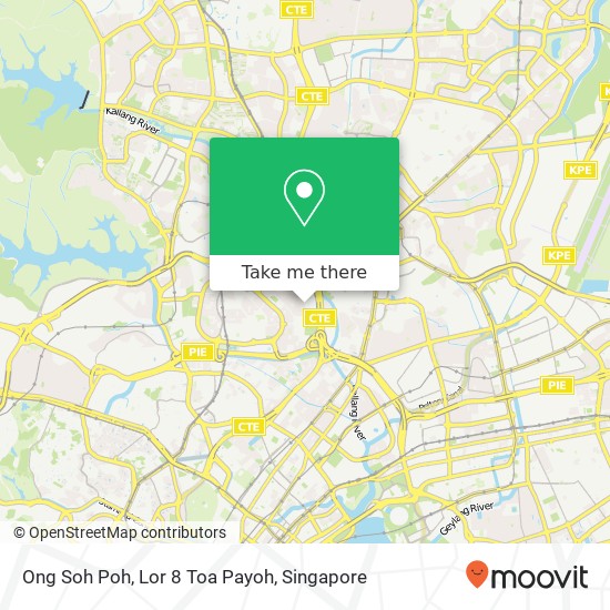 Ong Soh Poh, Lor 8 Toa Payoh map