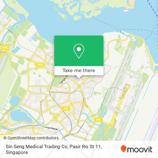 Sin Seng Medical Trading Co, Pasir Ris St 11 map