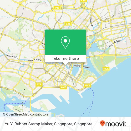 Yu Yi Rubber Stamp Maker, Singapore map