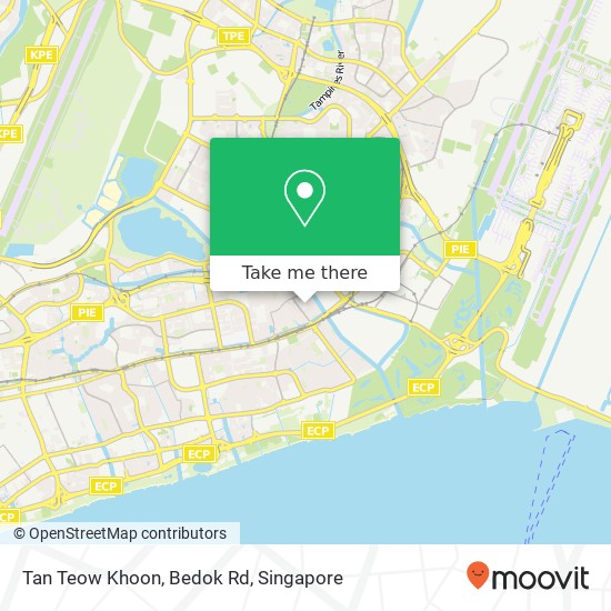 Tan Teow Khoon, Bedok Rd map