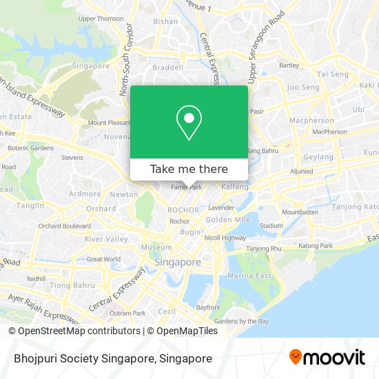 Bhojpuri Society Singapore map