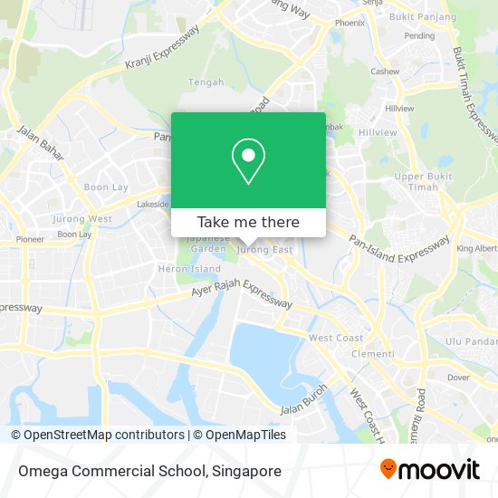 Omega Commercial School map
