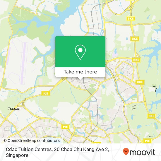 Cdac Tuition Centres, 20 Choa Chu Kang Ave 2 map