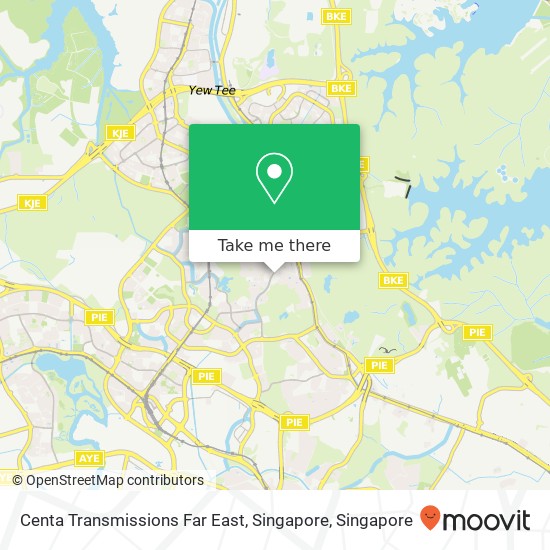 Centa Transmissions Far East, Singapore map