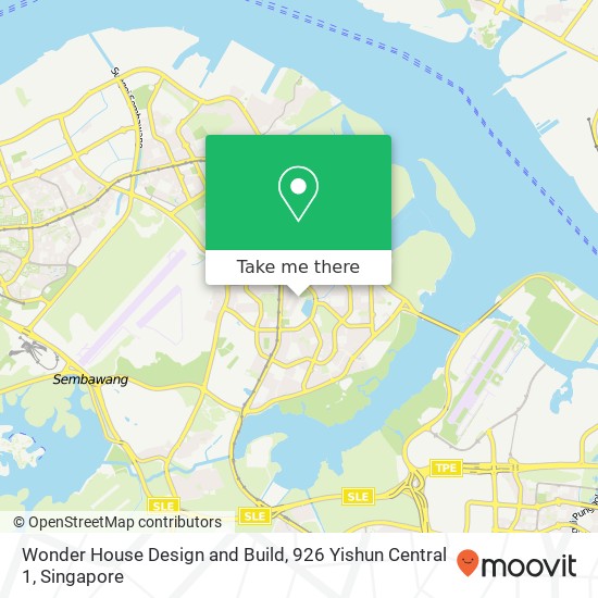 Wonder House Design and Build, 926 Yishun Central 1 map