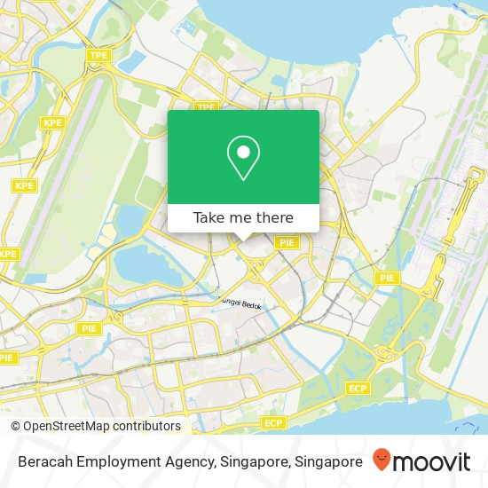 Beracah Employment Agency, Singapore map