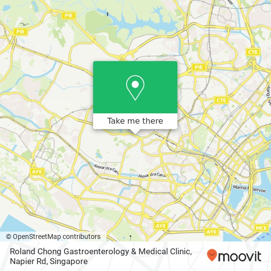 Roland Chong Gastroenterology & Medical Clinic, Napier Rd map