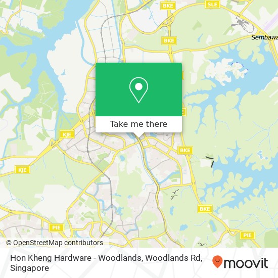 Hon Kheng Hardware - Woodlands, Woodlands Rd地图