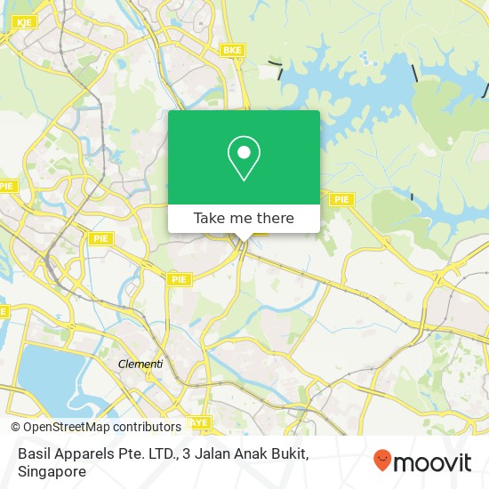 Basil Apparels Pte. LTD., 3 Jalan Anak Bukit地图