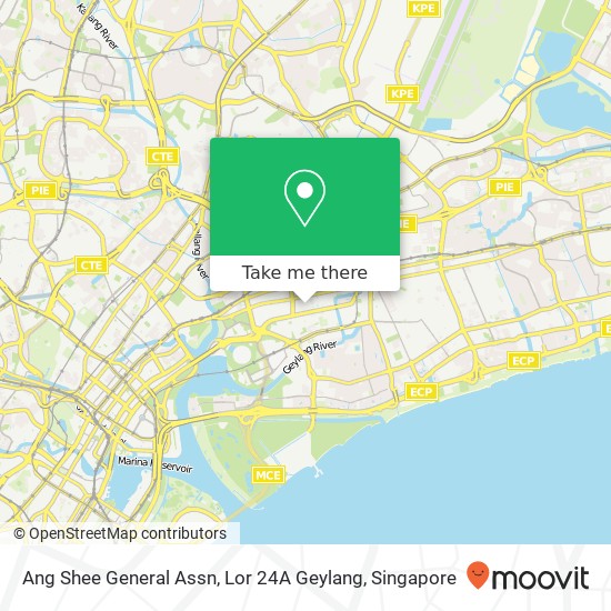 Ang Shee General Assn, Lor 24A Geylang map