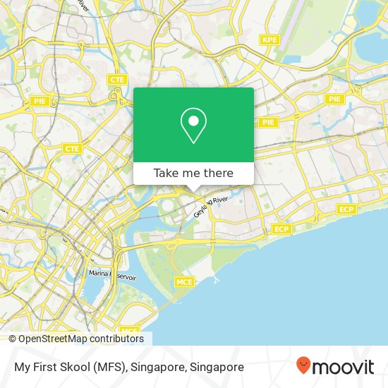 My First Skool (MFS), Singapore map