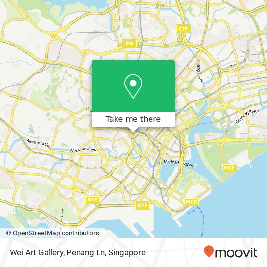 Wei Art Gallery, Penang Ln map