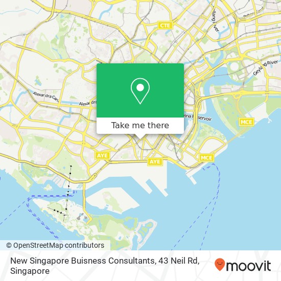 New Singapore Buisness Consultants, 43 Neil Rd地图