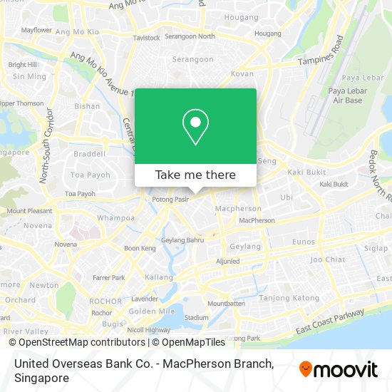 United Overseas Bank Co. - MacPherson Branch map